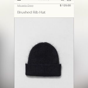 Michaela Greg Brushed Rib Beanie